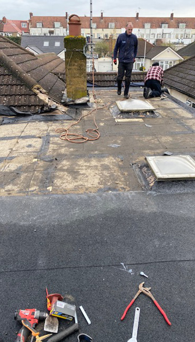 flat roof